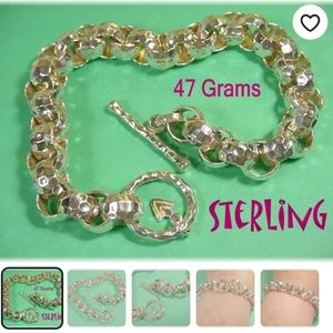 Silpada Hammered Rolo Chain Bracelet